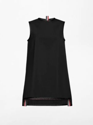 Women Round Neck Loose Sleeveless Short Dress